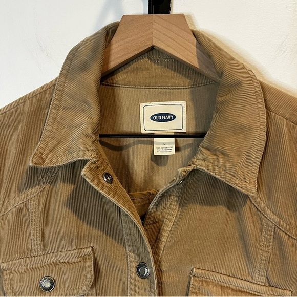 Women’s | Old Navy Brown Utility Jacket with Wrap Belt | Large - Picture 3 of 8